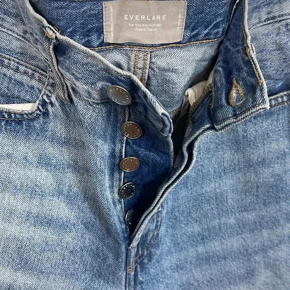 Everlane The ’90s Way-High Jean in Blue size 24 - Picture 4 of 9